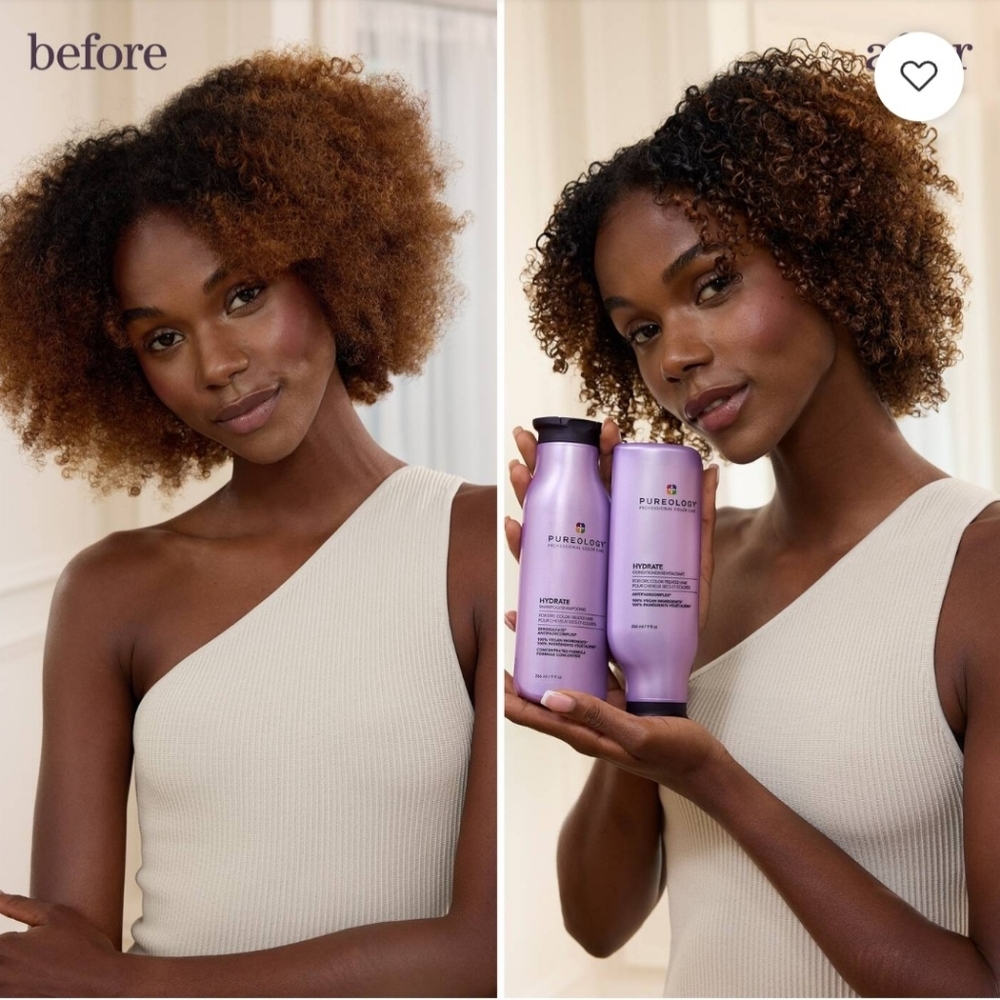 NWT FULL SET Pureology Hydrate  Shampoo/Conditioner 100% Vegan DOU - Picture 3 of 8